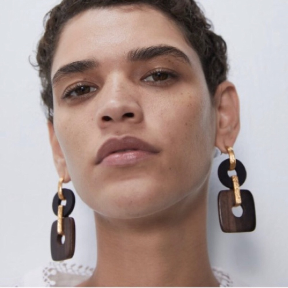 COMBINATION WOOD EARRINGS